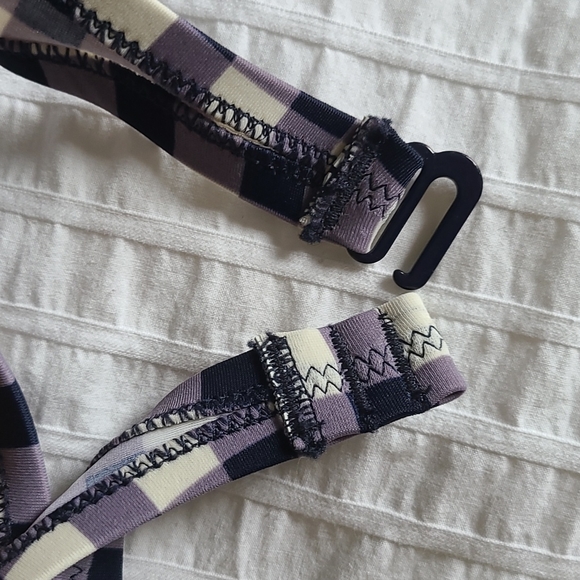 J Crew Blue Gingham Bandeau - Picture 5 of 8